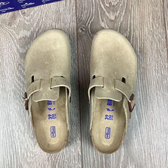 Birkenstock Woman's Clogs Boston Clog Tabacco Brown 39 US 8.5 9 Shoes - Picture 4 of 10